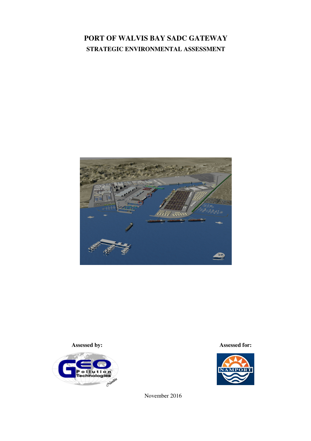 Port of Walvis Bay Sadc Gateway Strategic Environmental Assessment