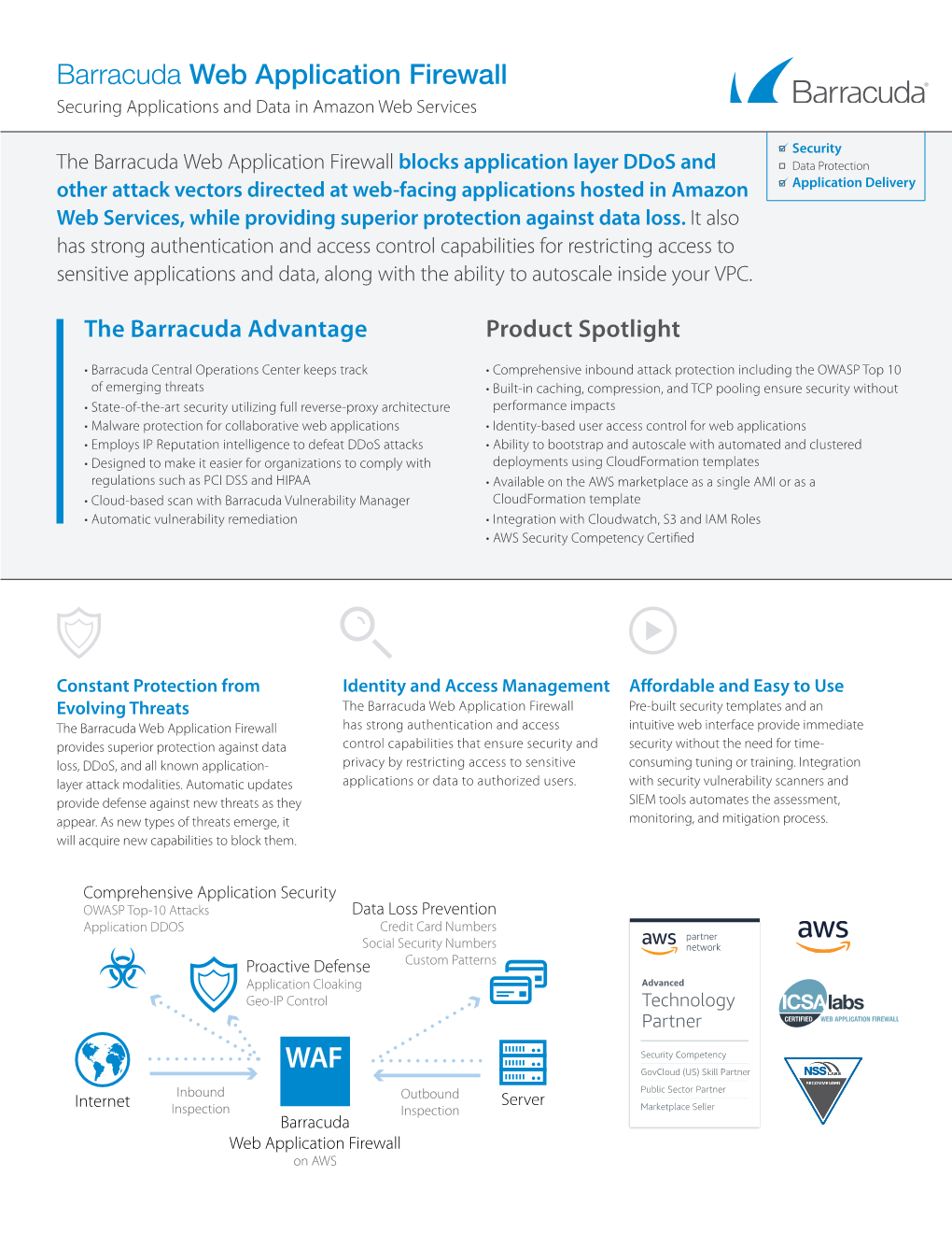 Barracuda Web Application Firewall Securing Applications and Data in Amazon Web Services