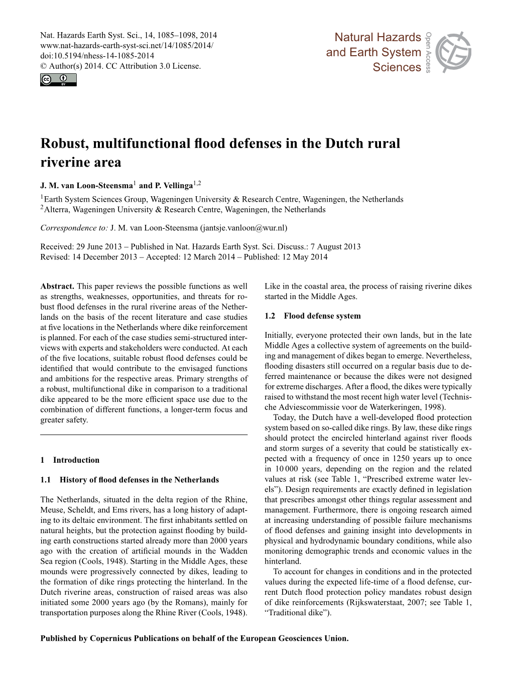 Robust, Multifunctional Flood Defenses in the Dutch Rural Riverine Area