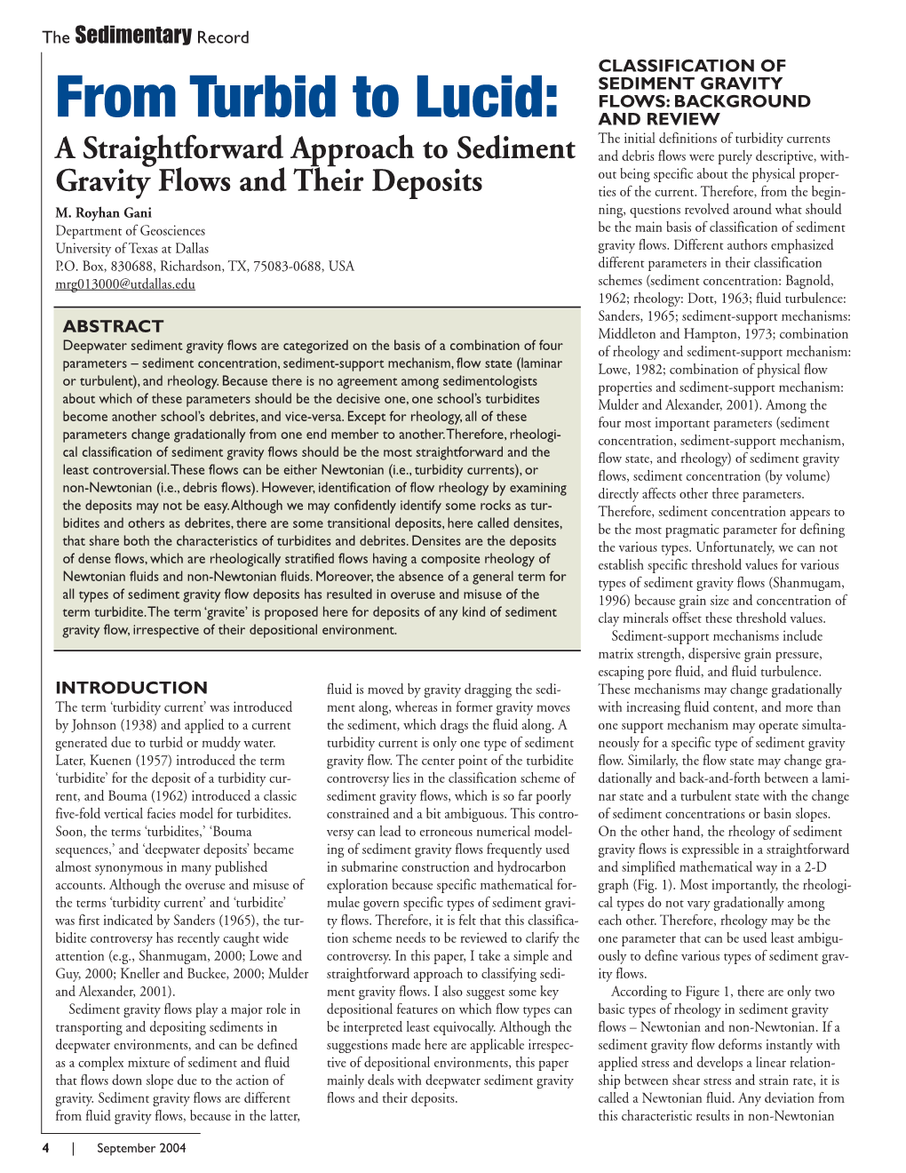 From Turbid to Lucid: a Straightforward Approach to Sediment Gravity Flows and Their Deposits