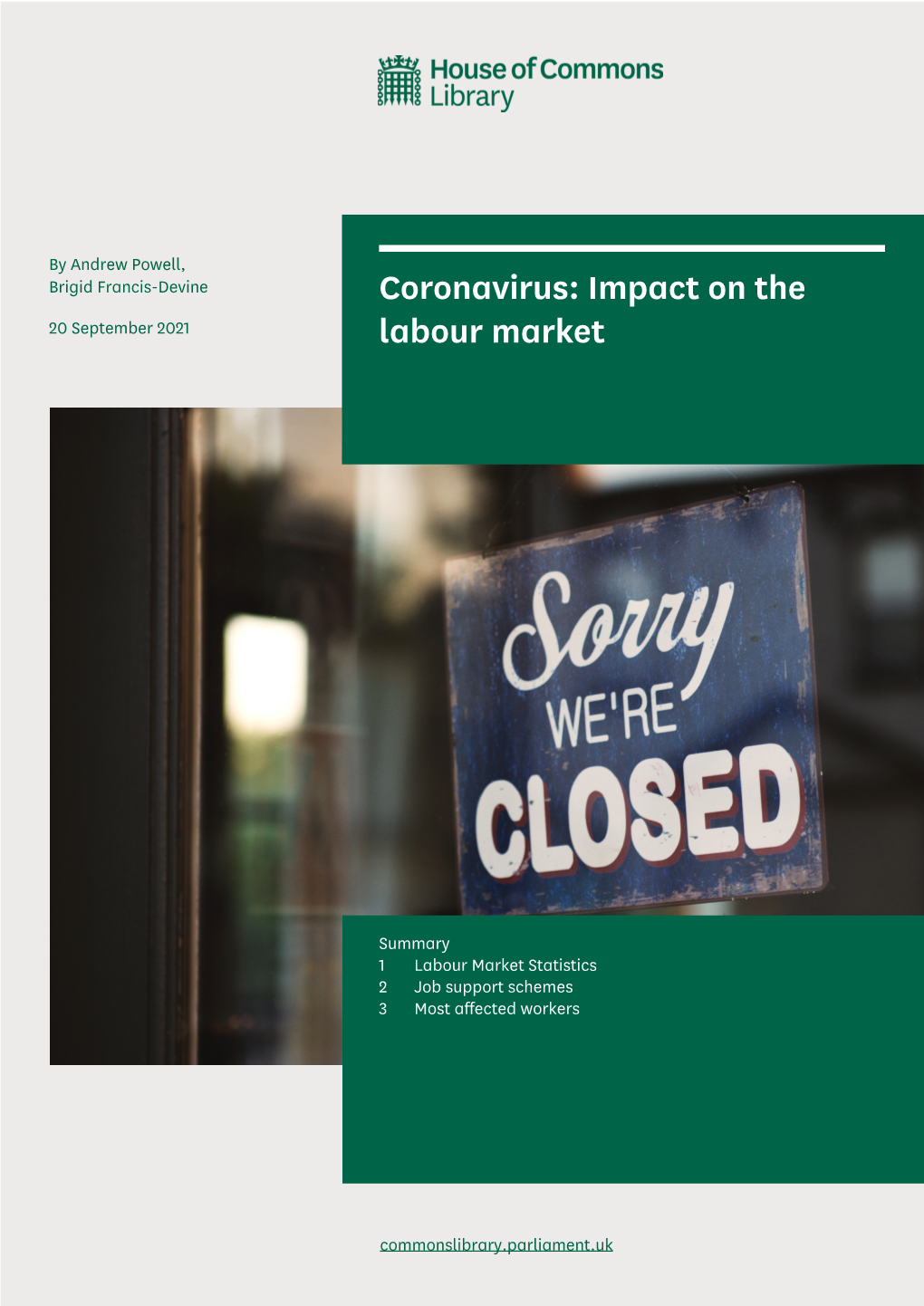 Coronavirus: Impact on the Labour Market