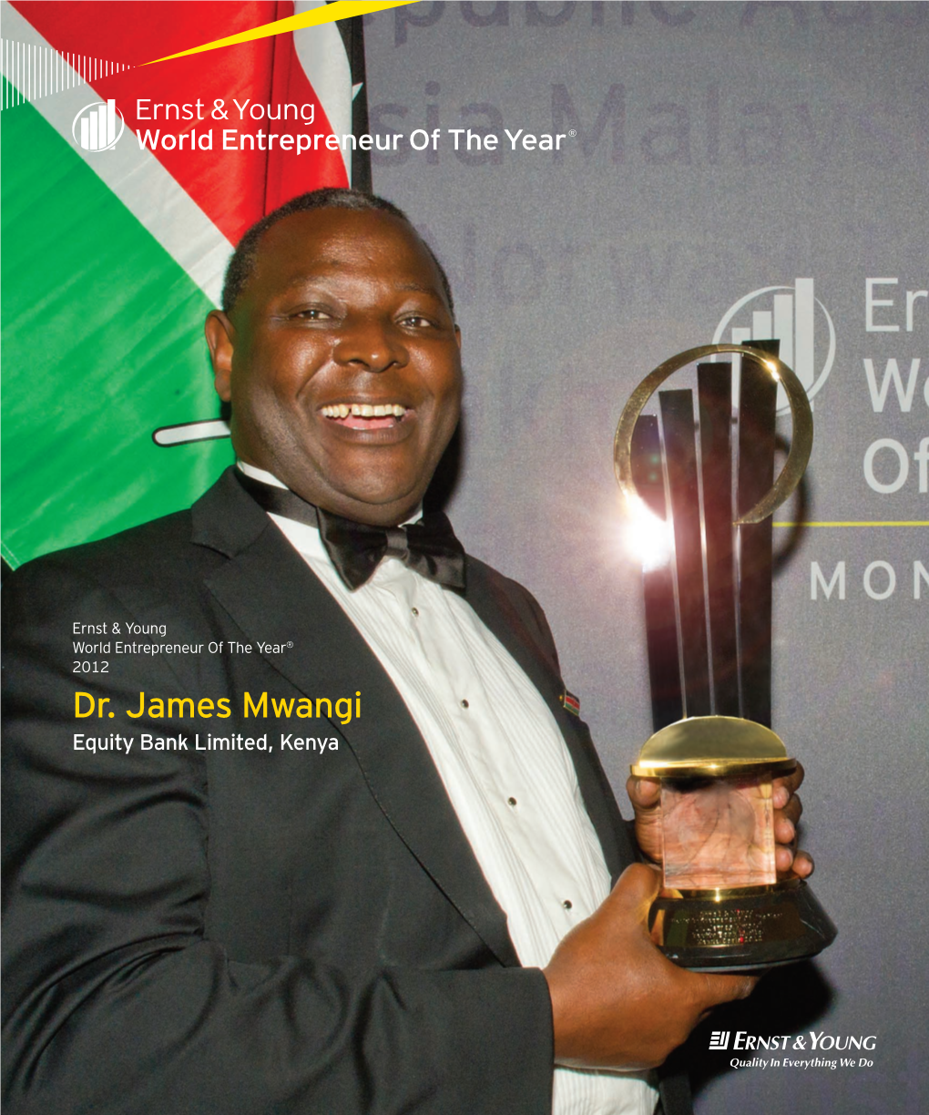 Dr. James Mwangi Equity Bank Limited, Kenya Monte Carlo | 7–10 June 2012