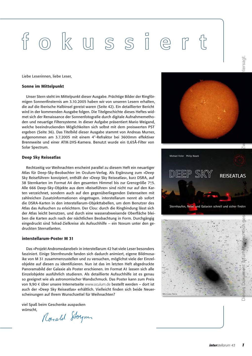 Interstellarum 43 1 Zeitschrift Für Praktische Astronomie