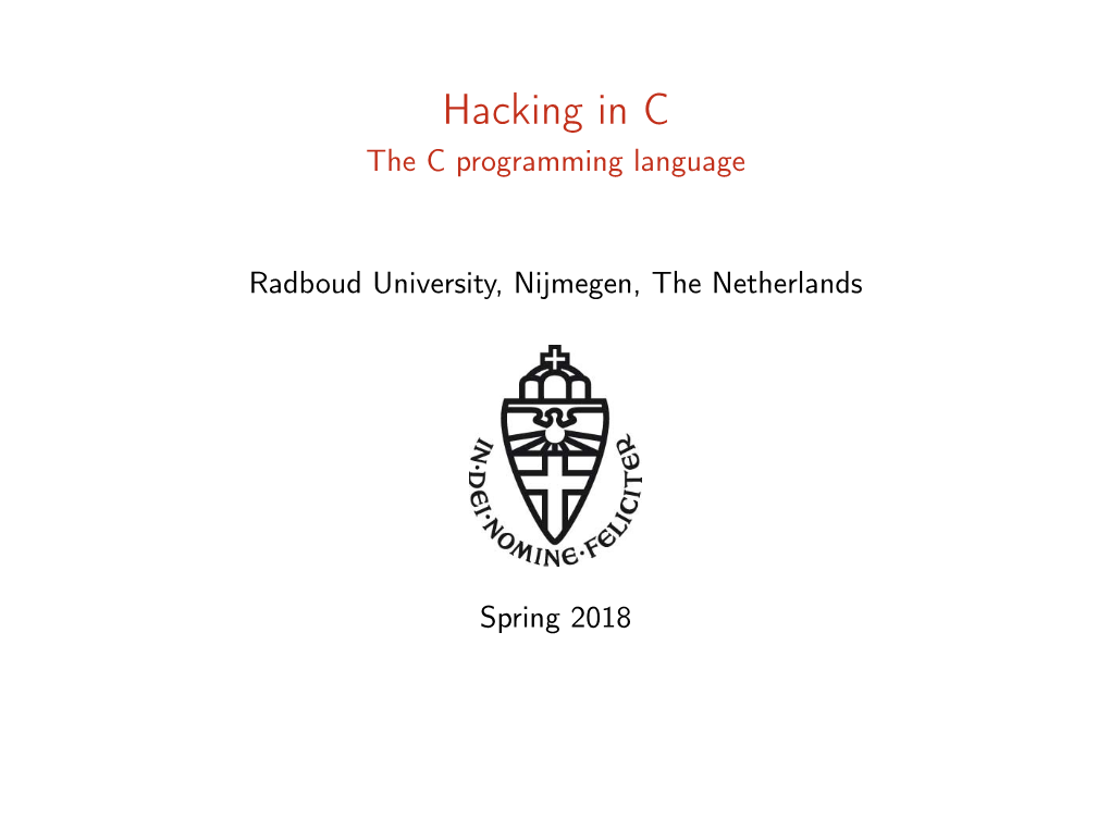 The C Programming Language