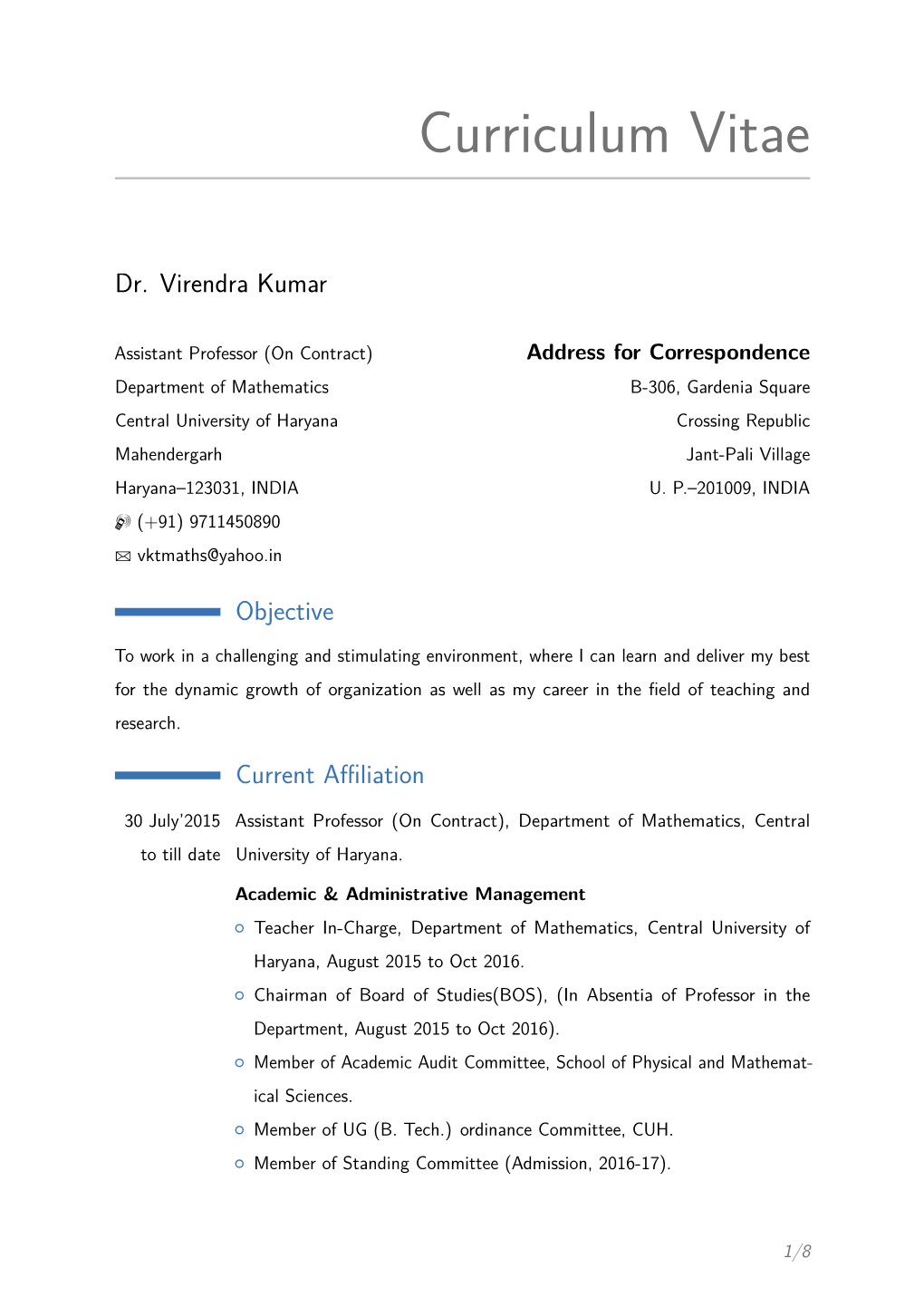 Dr. Virendra Kumar