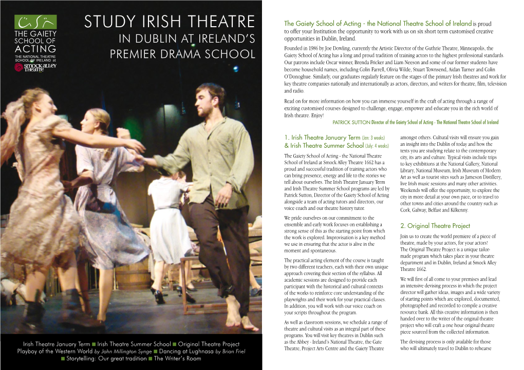 Study Irish Theatre