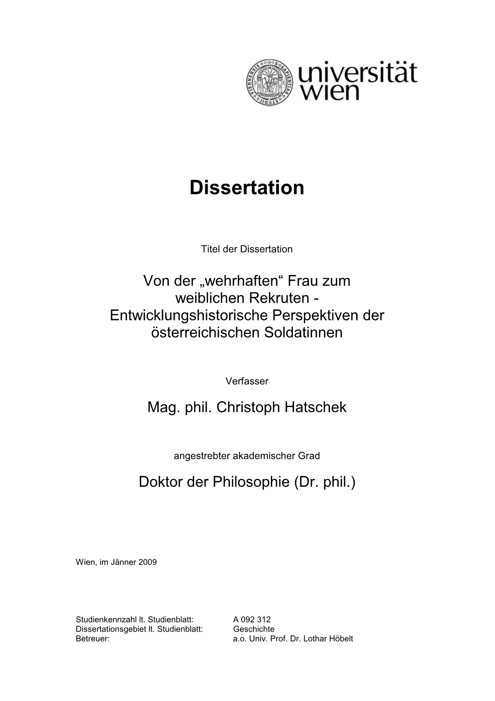 Dissertation