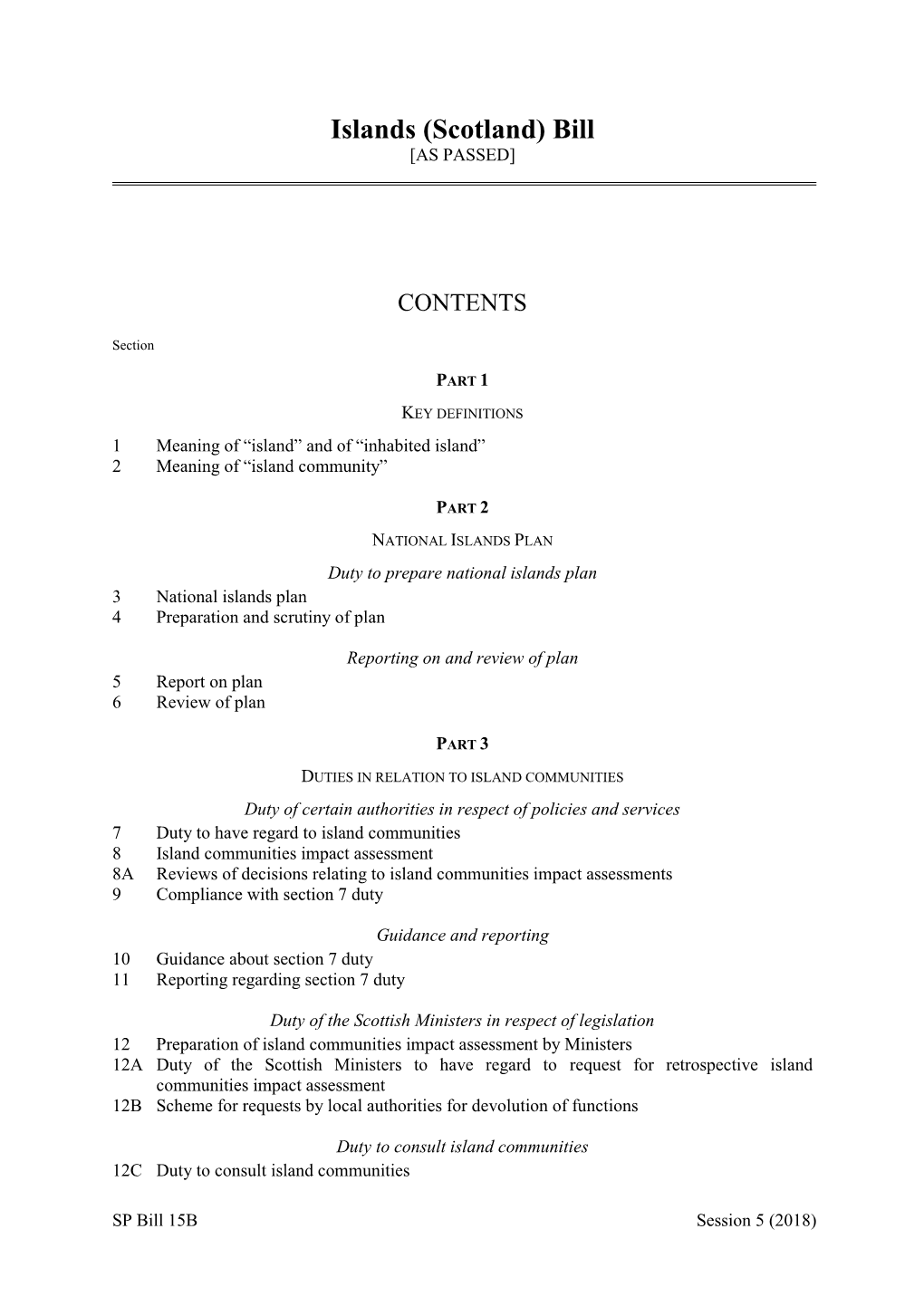 Islands (Scotland) Bill [AS PASSED]