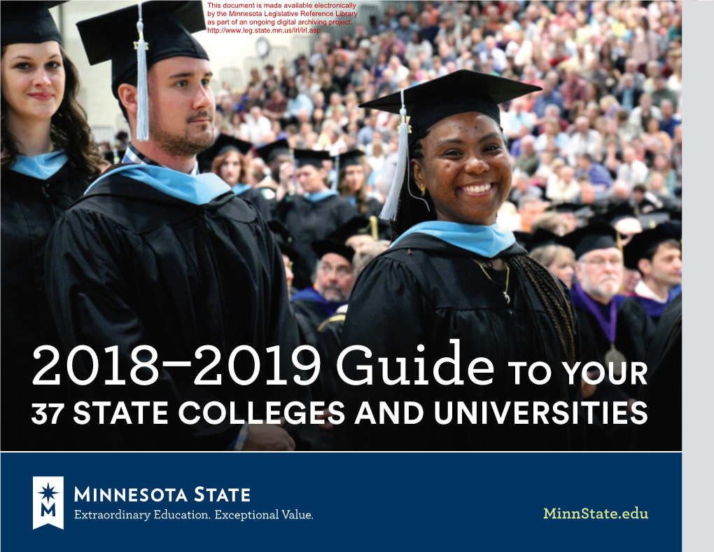 2018–2019 Guide to YOUR 37 STATE COLLEGES and UNIVERSITIES