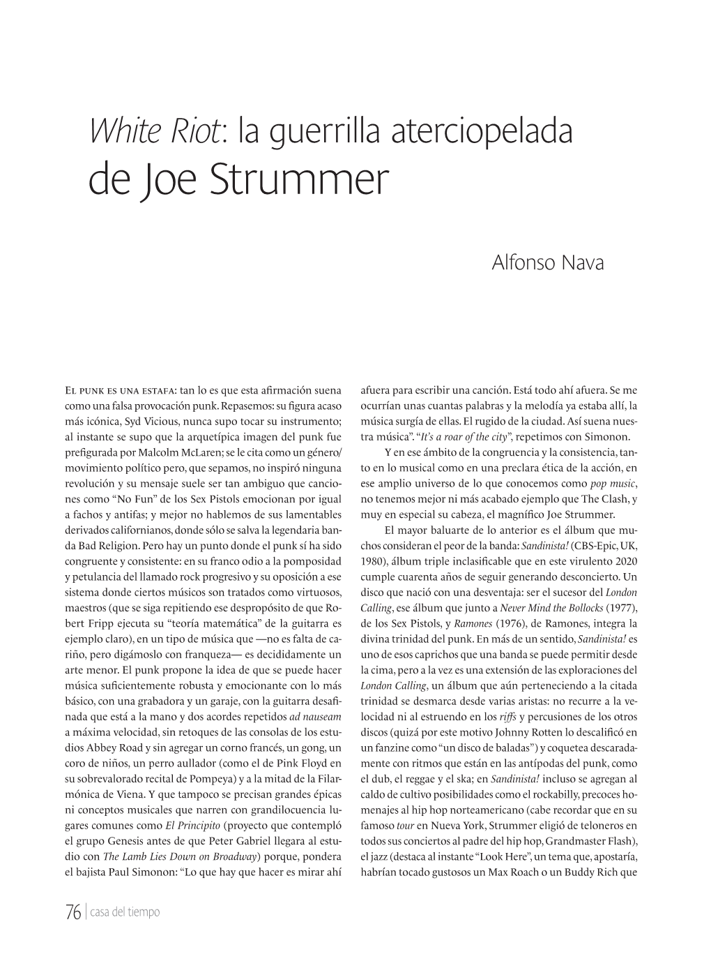 De Joe Strummer