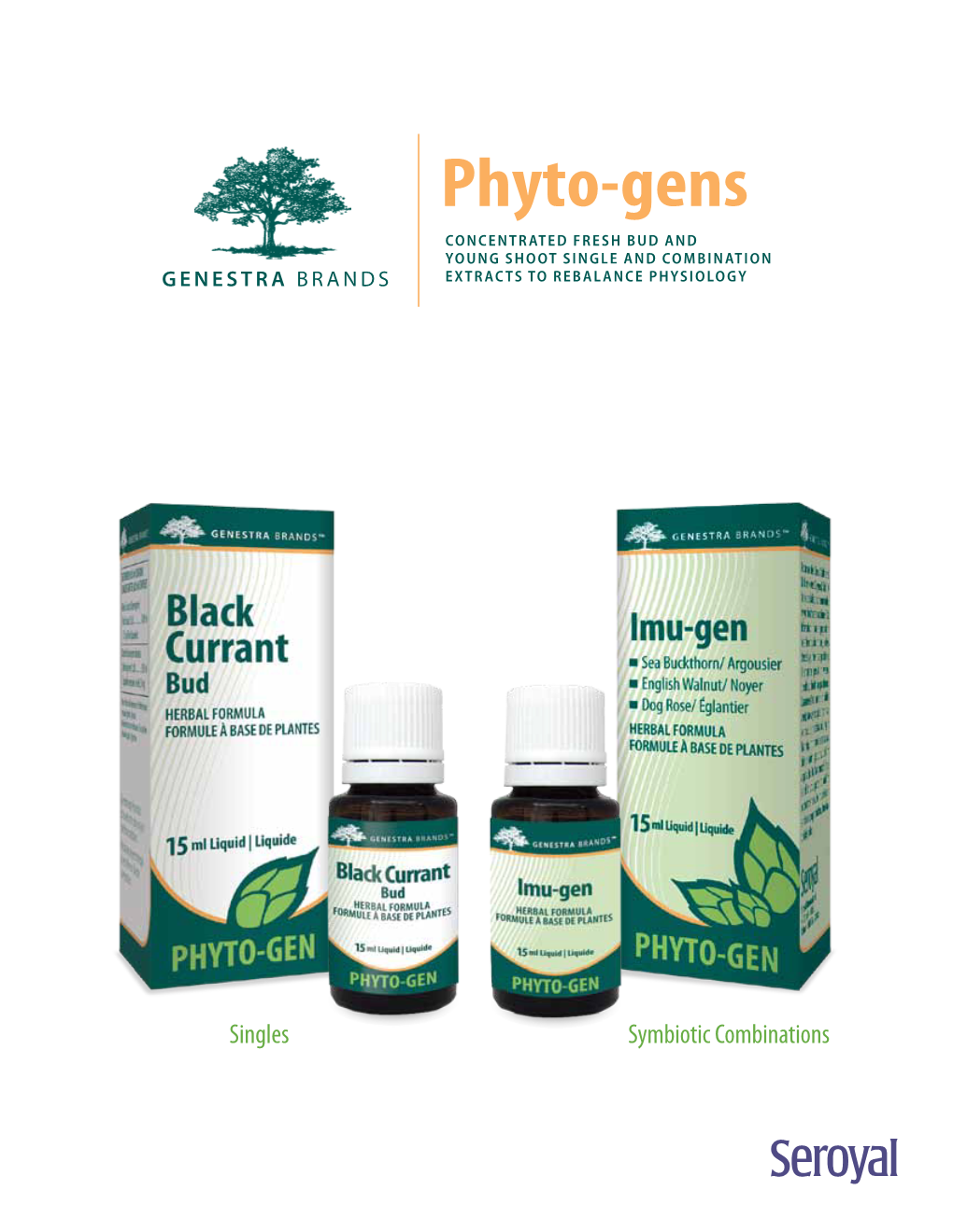 Phyto-Gens Concentrated Fresh Bud and Young Shoot Single and Combination Extracts to Rebalance Physiology