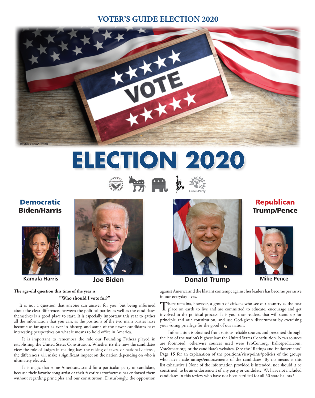 Voter's Guide Election 2020