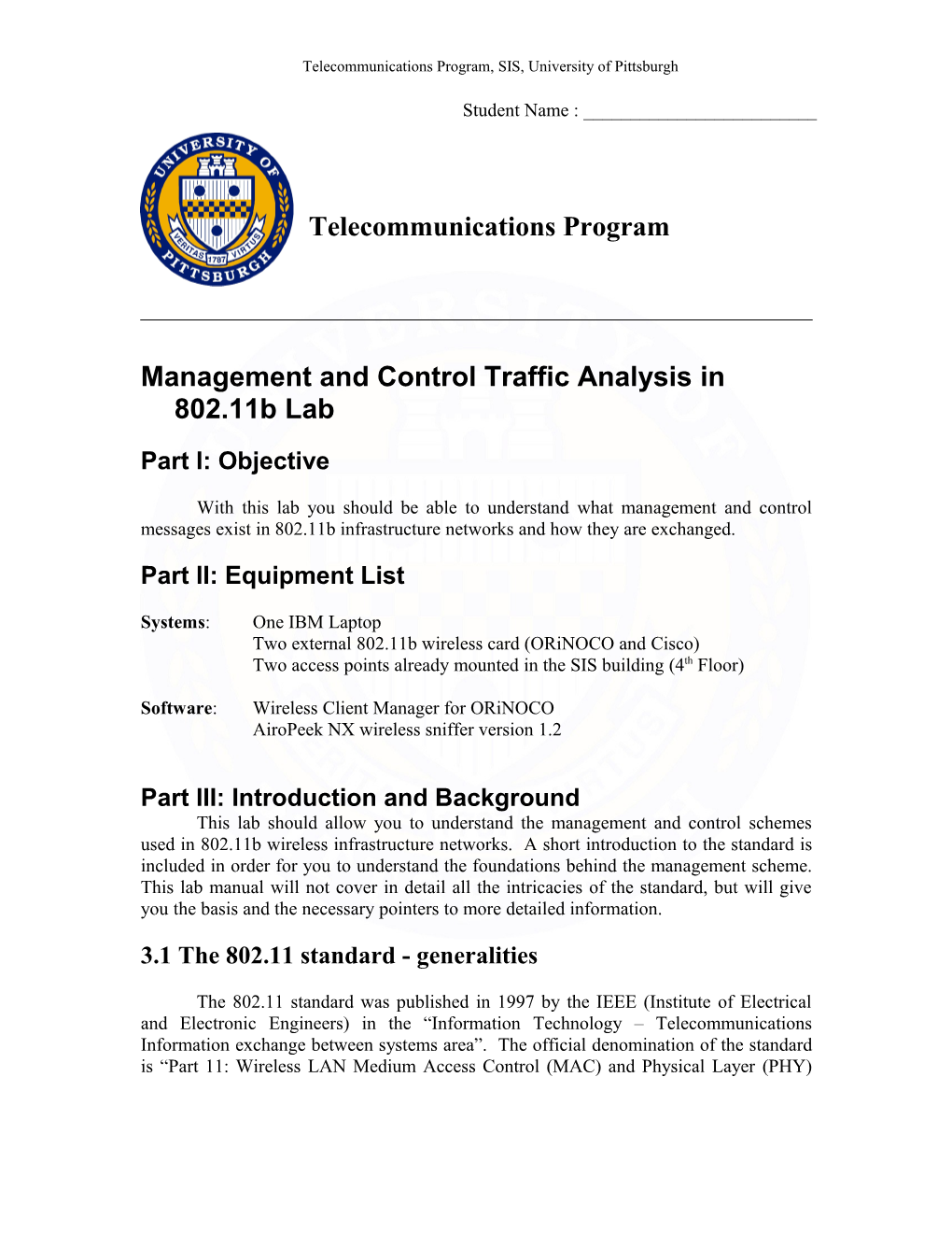 Lab : Network Security