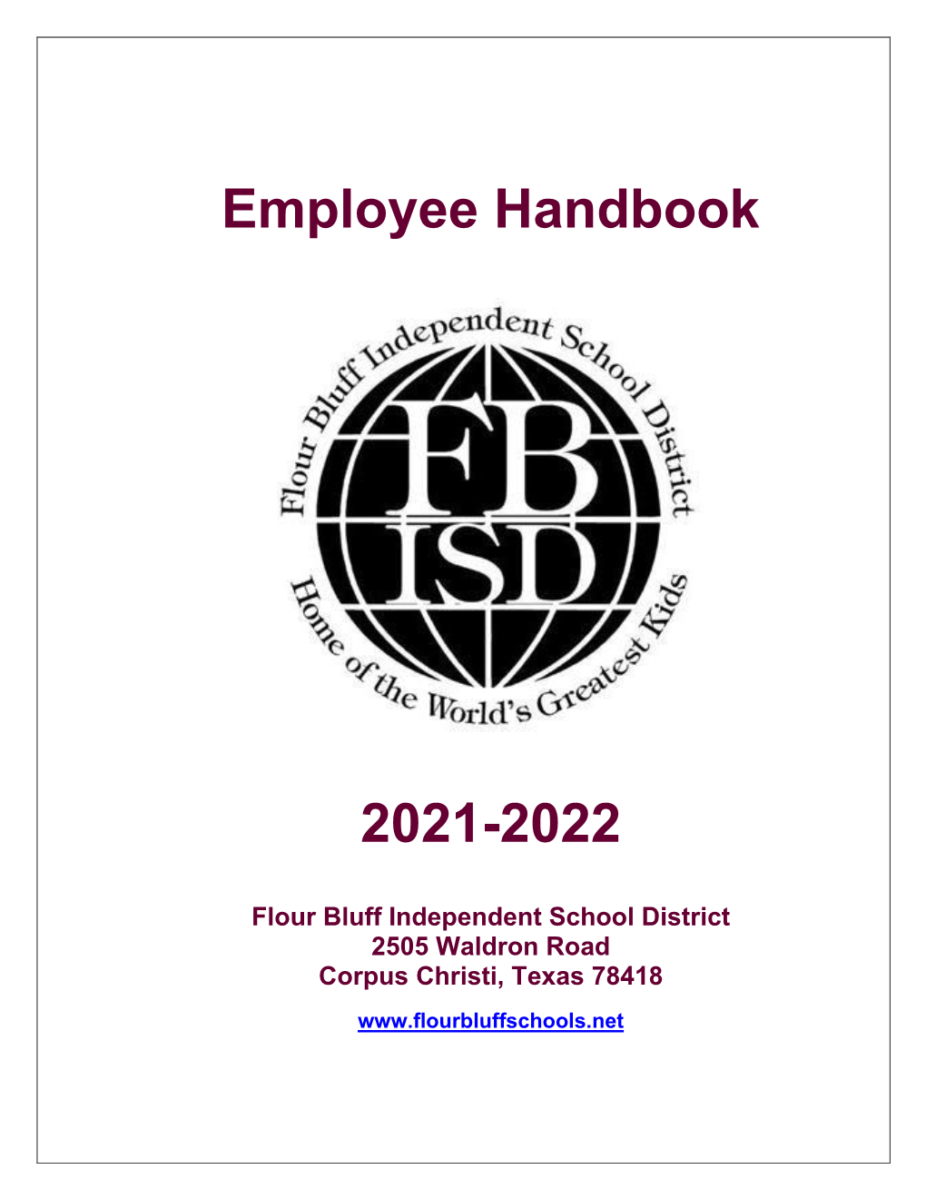 2021-2022 Employee Handbook