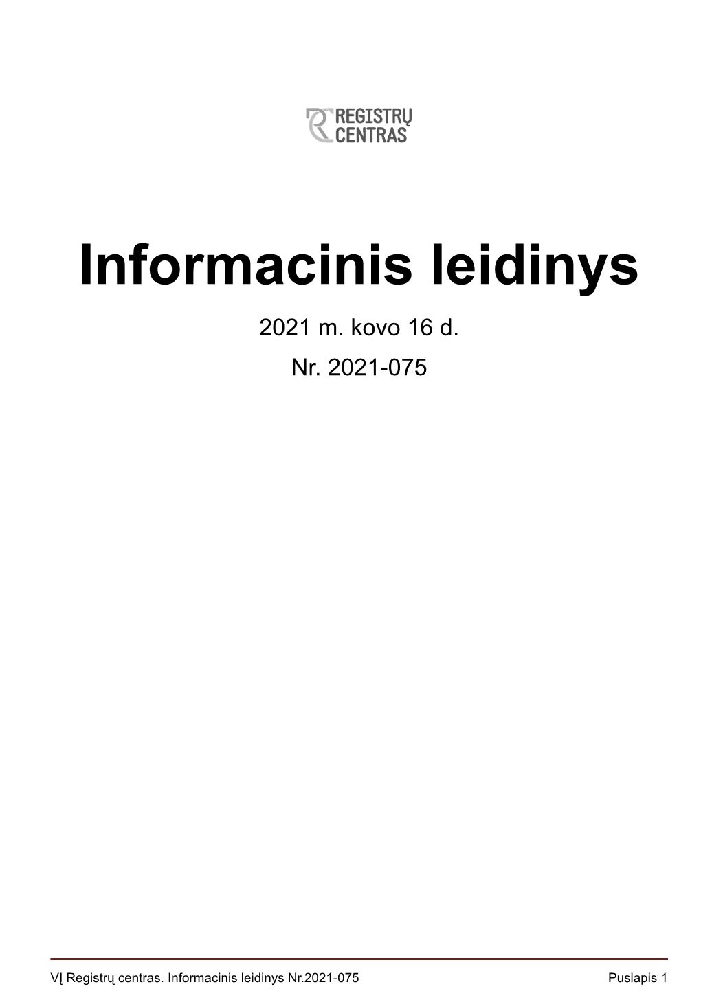 Informacinis Leidinys 2021 M