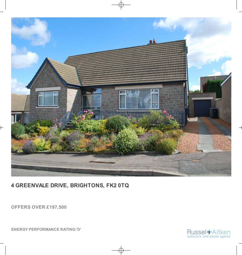 4 Greenvale Drive, Brightons, Fk2 0Tq