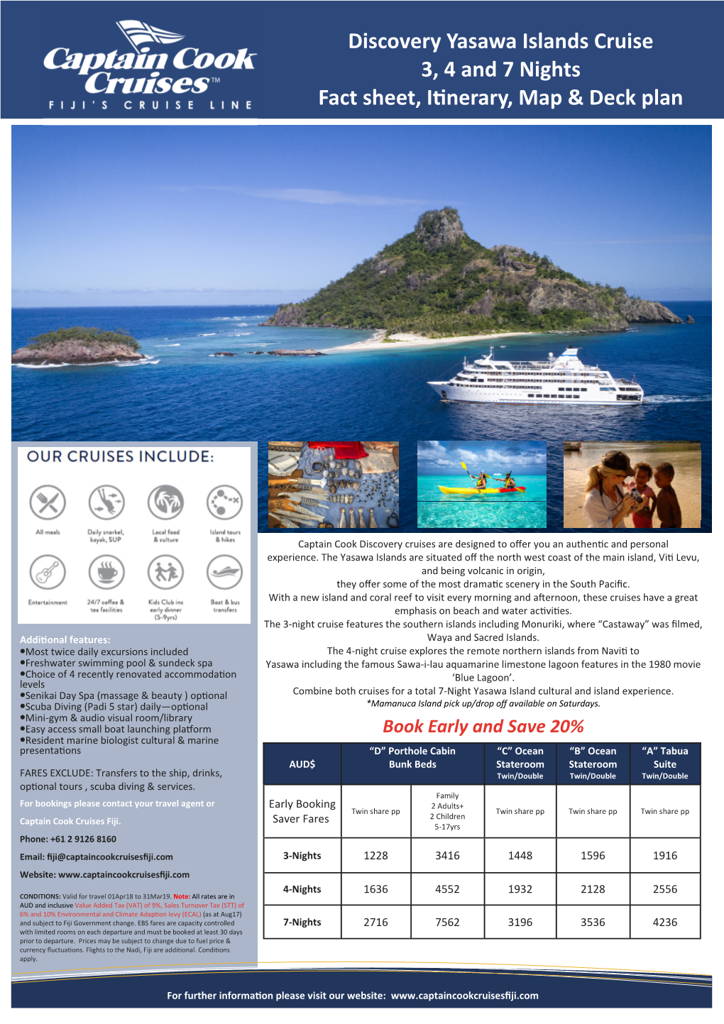 8Fja Yasawa Islands Cruise Fact Sheet.Pub