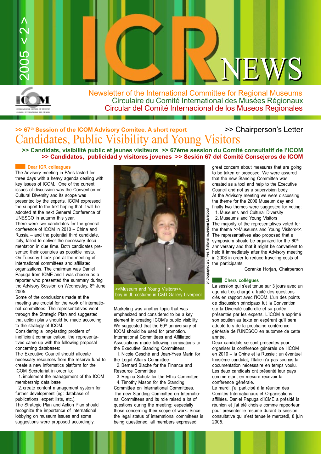 ICR Newsletter 2 – 2005