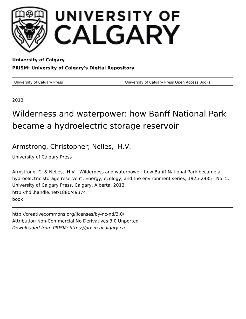 How Banff National Park Became a Hydroelectric Storage Reservoir