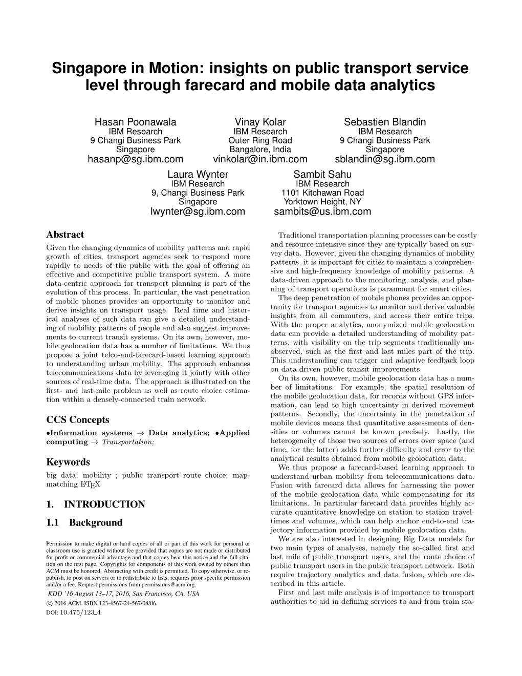 Singapore in Motion: Insights on Public Transport Service Level Through Farecard and Mobile Data Analytics