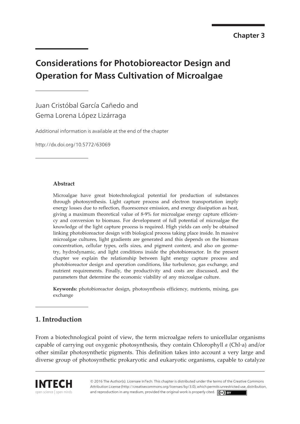 Considerations for Photobioreactor Design and Operation for Mass Cultivation of Microalgae