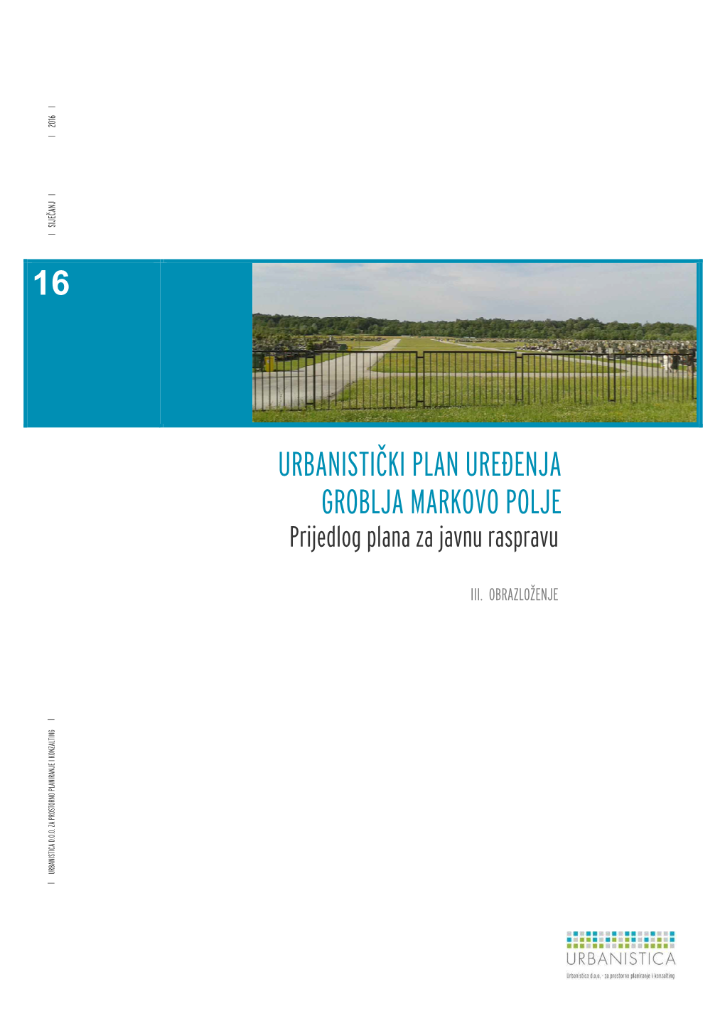 Ki Plan Uređenja Groblja Markovo Polje 16