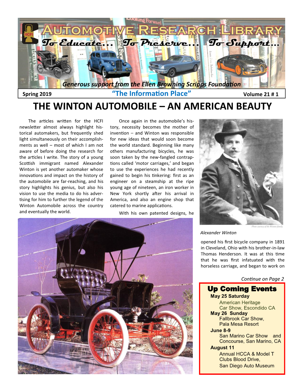 The Winton Automobile – an American Beauty