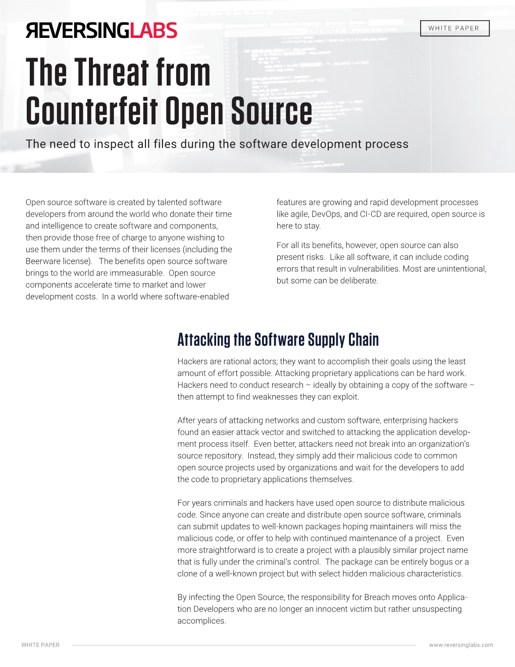 MOF-The Threat from Counterfeit Open Source Whitepaper