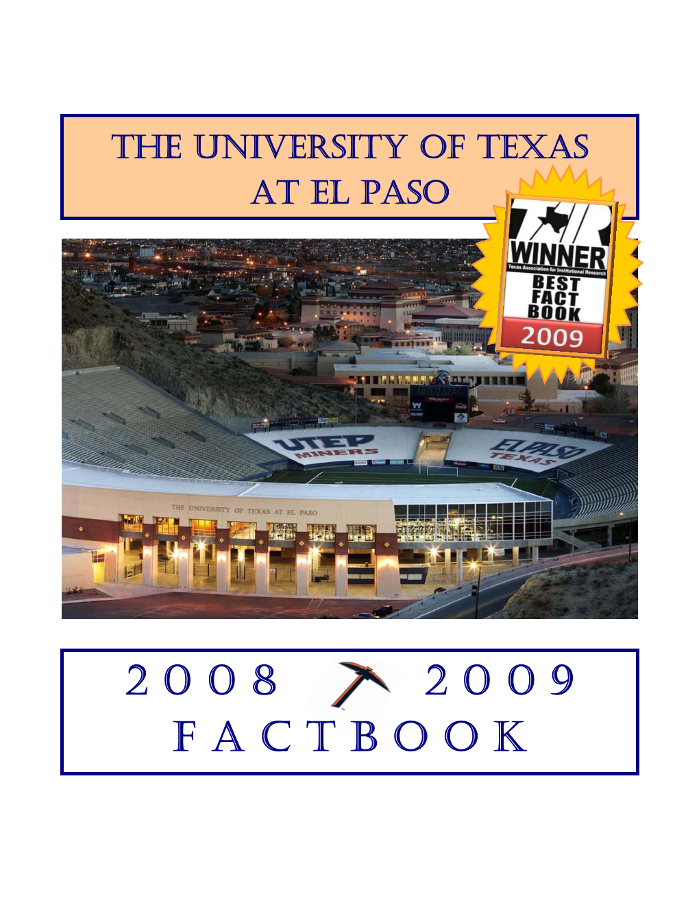 UTEP Fact Book 2008-09.Pdf