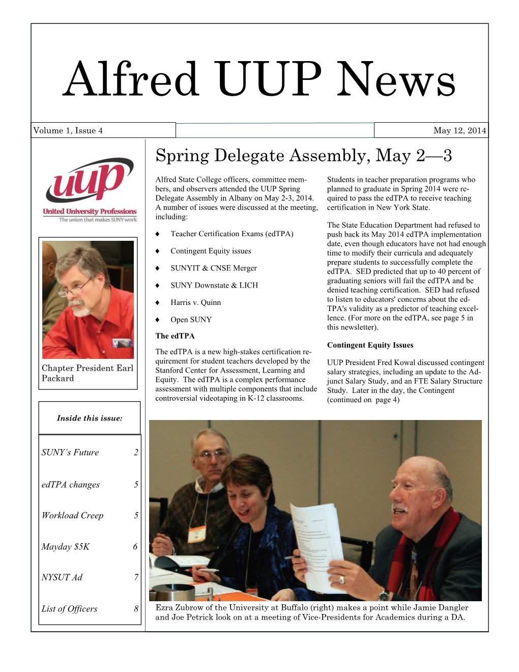 Alfred UUP News