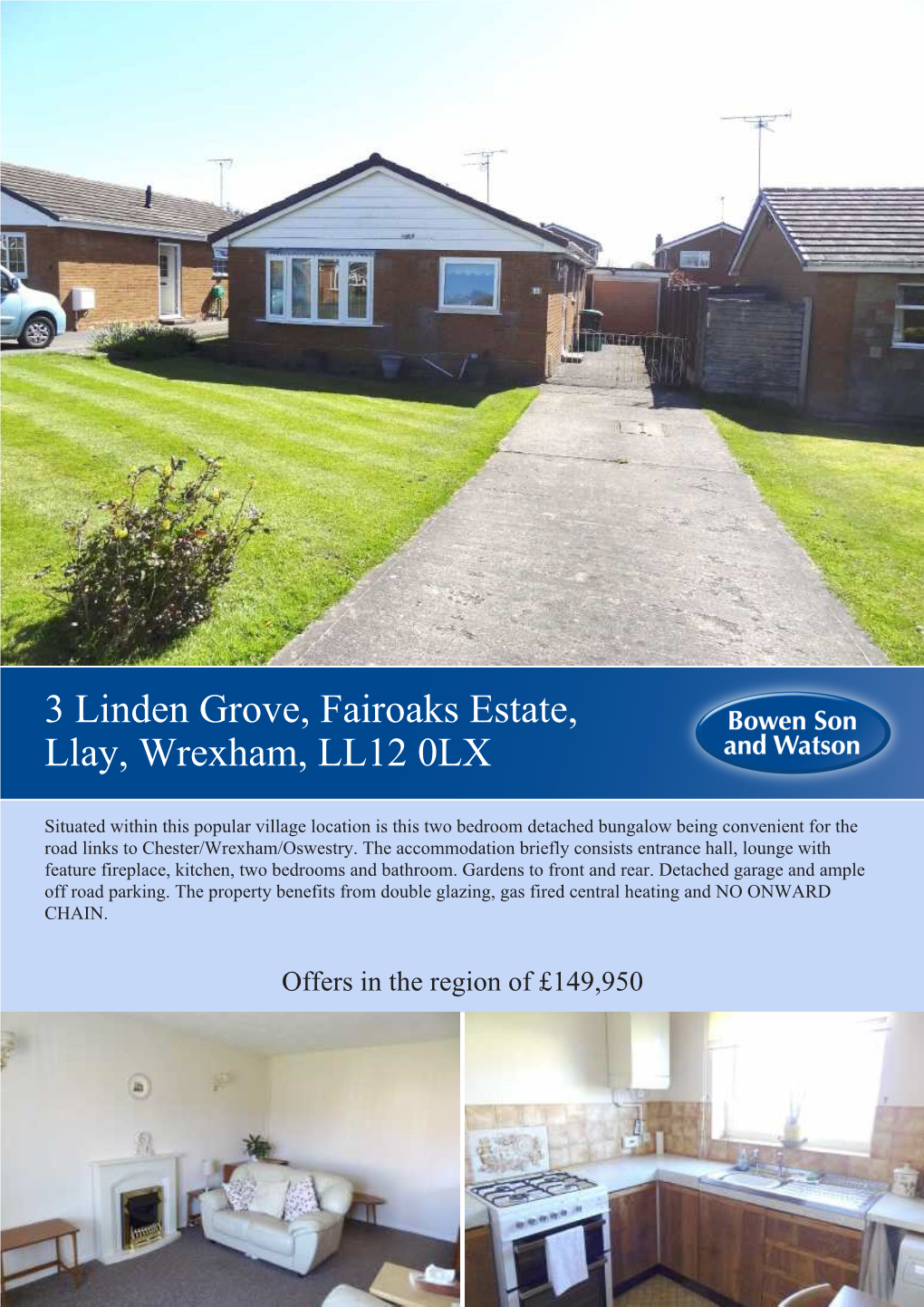 3 Linden Grove, Fairoaks Estate, Llay, Wrexham, LL12 0LX