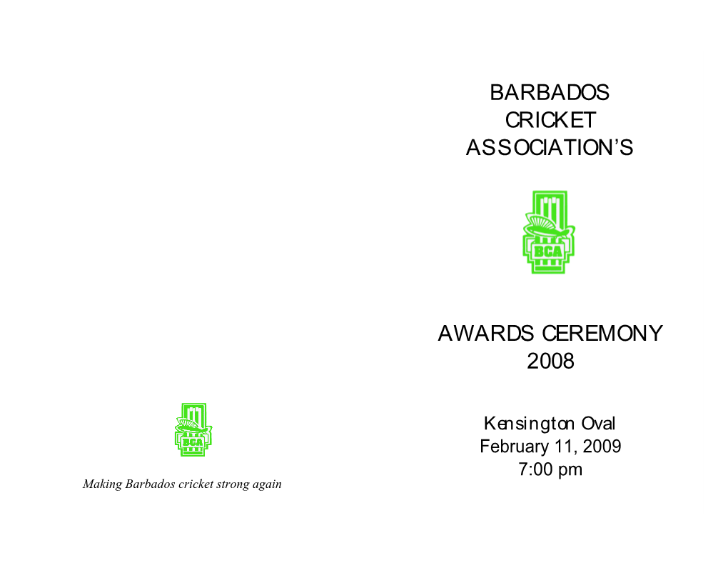 Awards Programme 2008.Pub