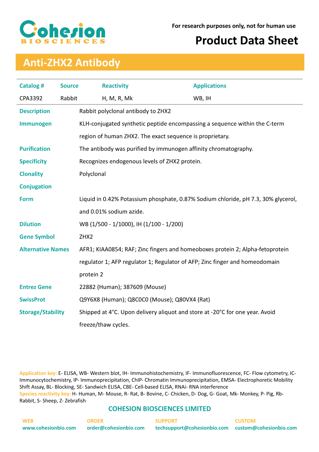 Product Data Sheet