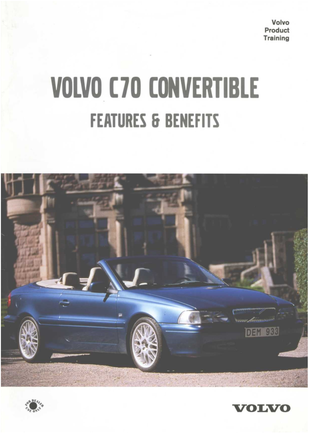 C70 Convertible Brochure 1999