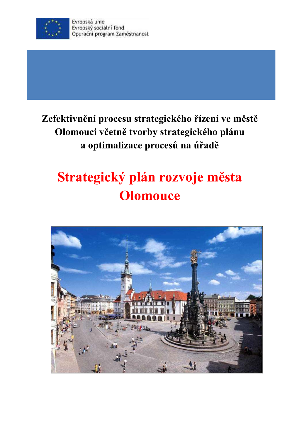 Strategický Plán Rozvoje Města Olomouce