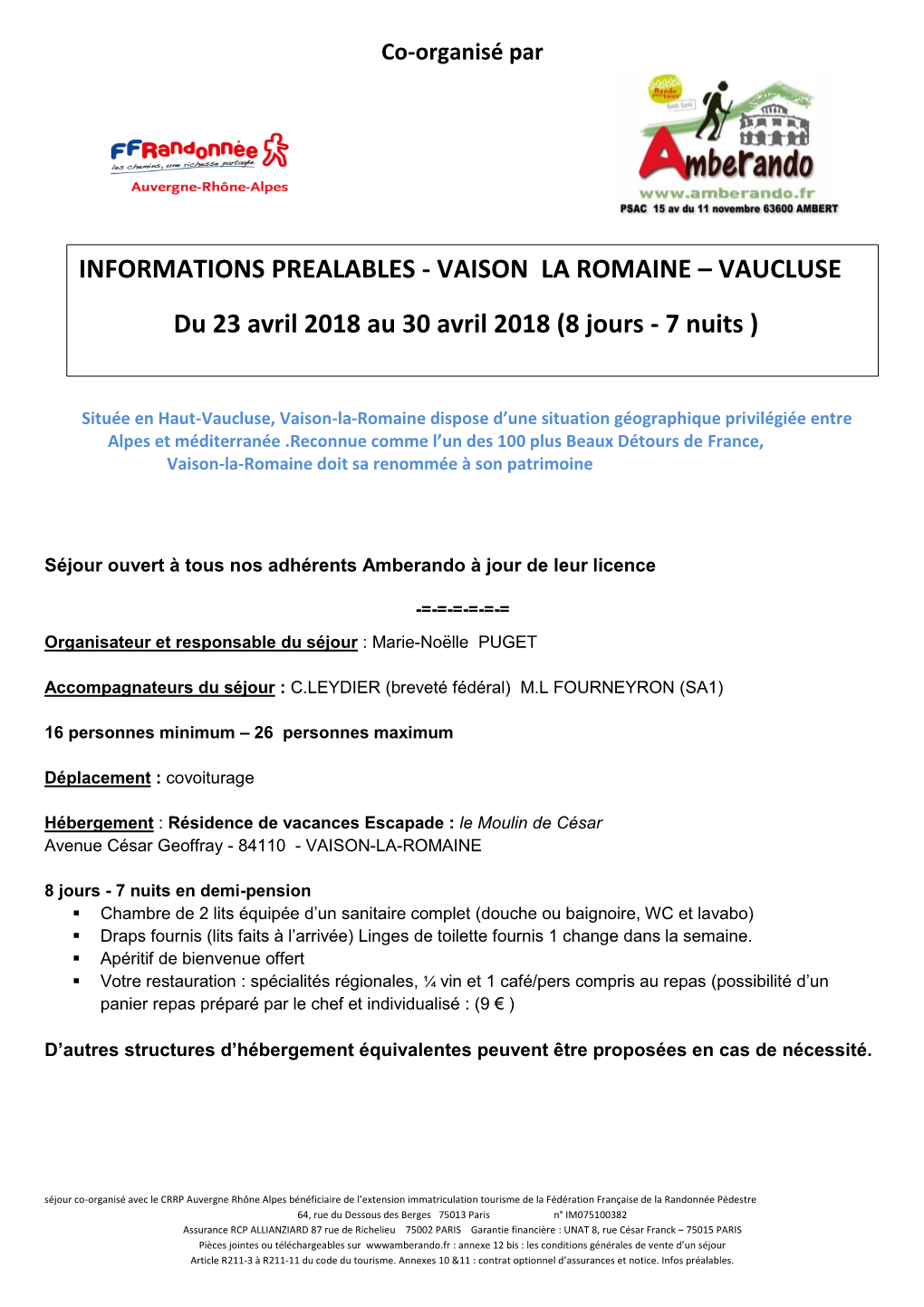 Vaison La Romaine – Vaucluse