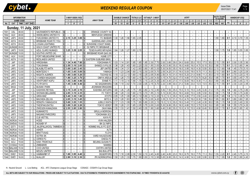 Weekend Regular Coupon 05/07/2021 11:41 1 / 3