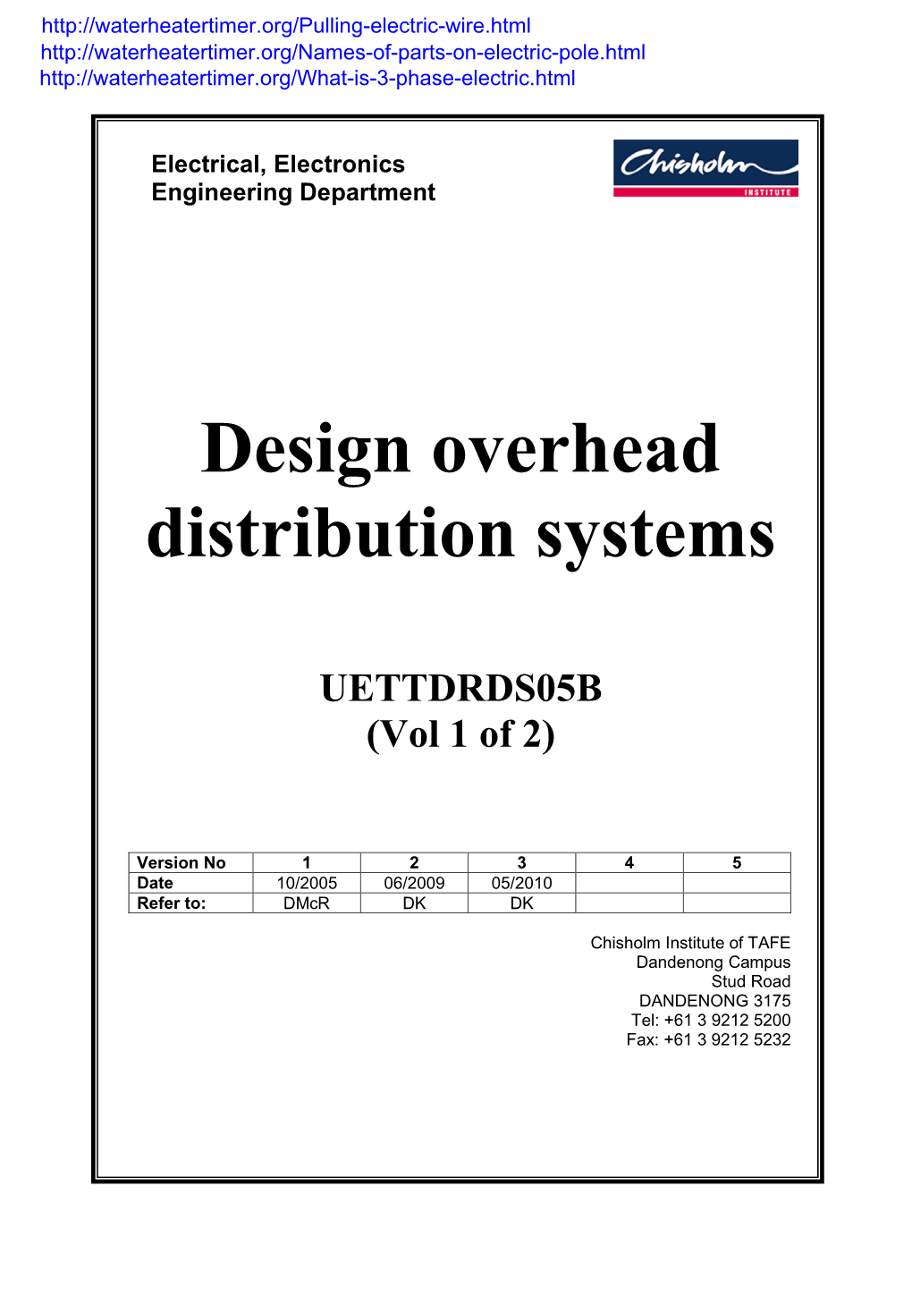 Design-Overhead-Distribution