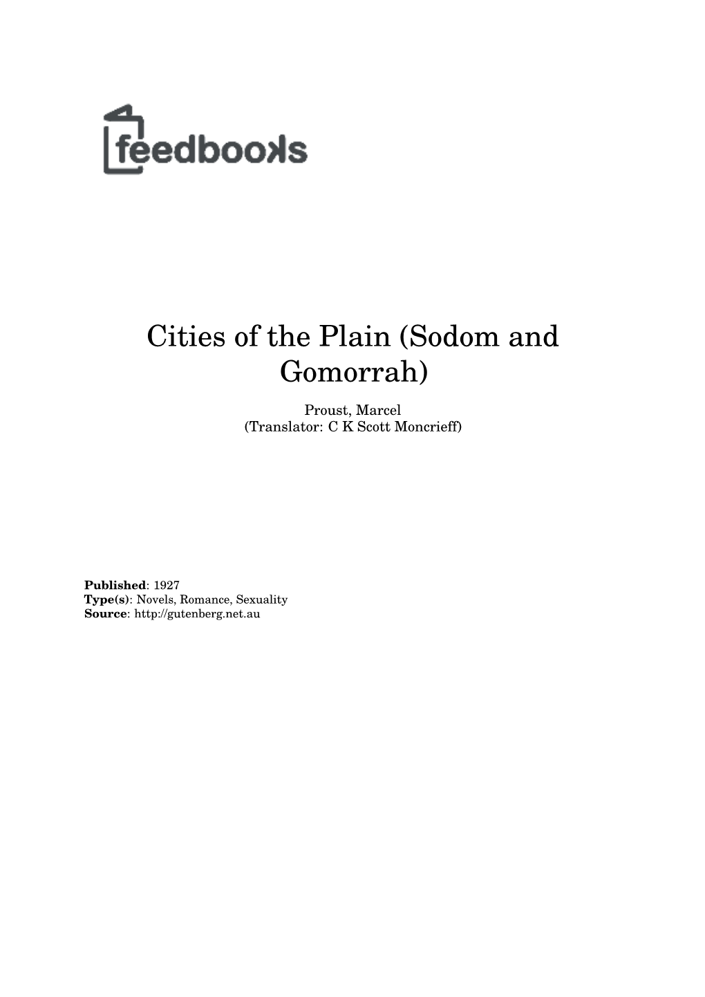 Cities of the Plain (Sodom and Gomorrah)