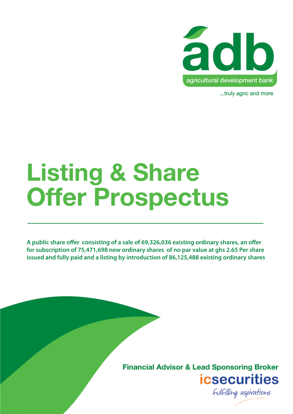 Prospectus Agricultural Development Bank Limited