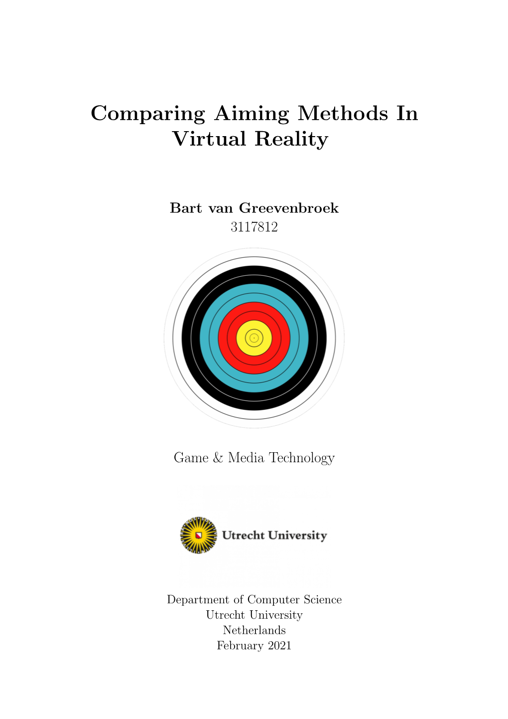 Comparing Aiming Methods in Virtual Reality