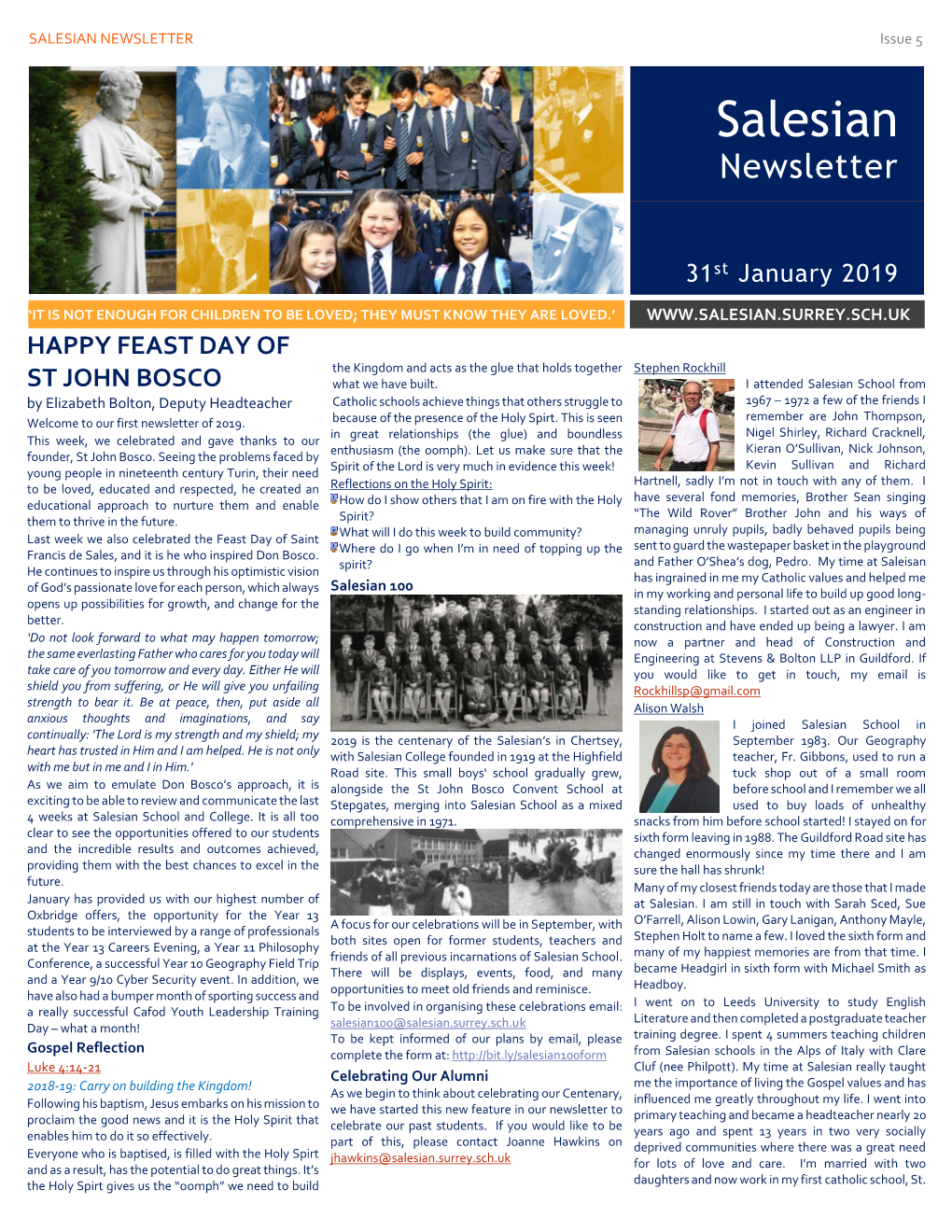 SALESIAN NEWSLETTER Issue 5