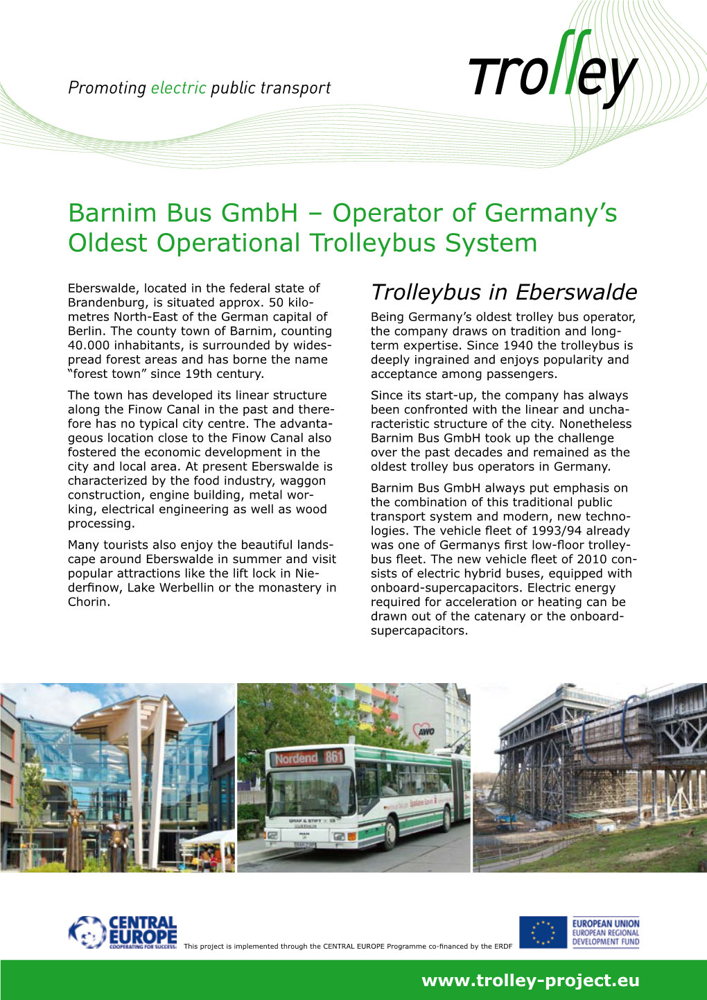 Barnim Bus Gmbh – Operator of Germany’S Oldest Operational Trolleybus System