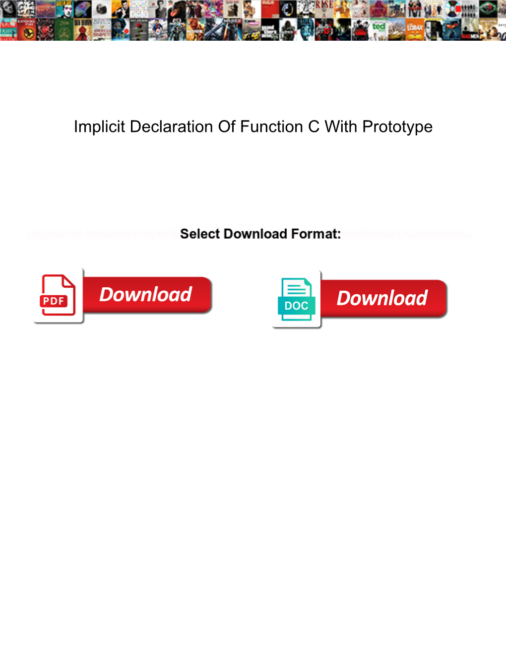 Implicit Declaration of Function C with Prototype