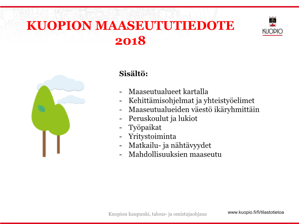 Kuopion Maaseututiedote 2018