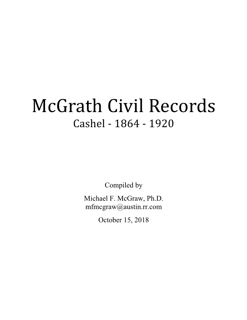 Mcgrath Civil Records 10-15-18A Cashel
