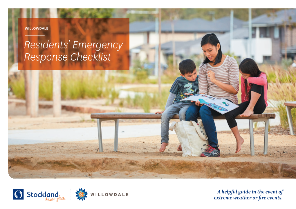 Residents' Emergency Response Checklist