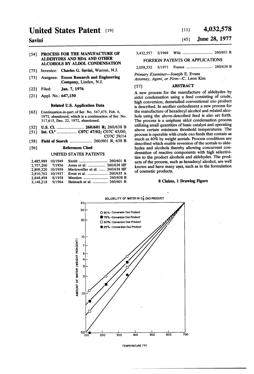 United States Patent (19) 11 4,032,578 Savini (45) June 28, 1977