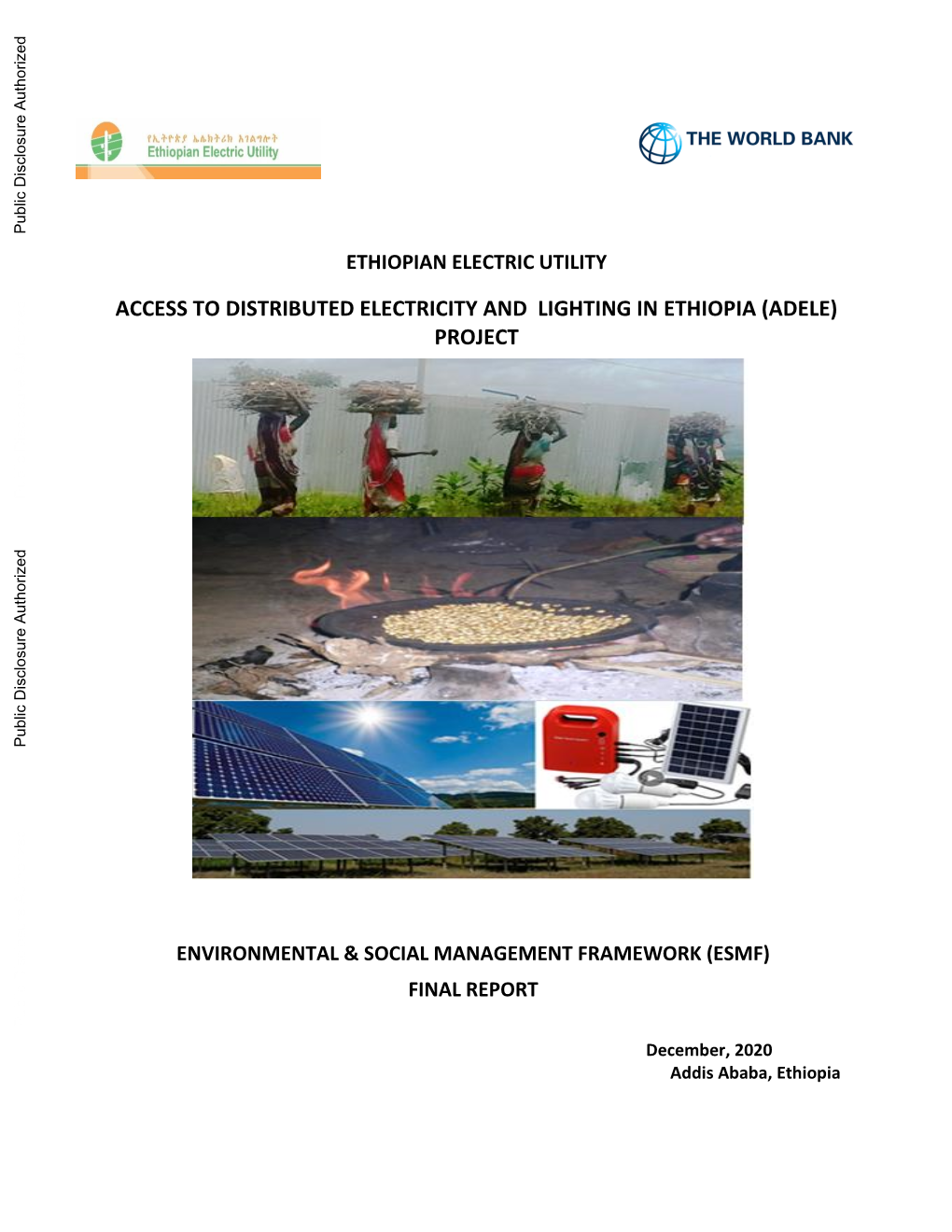 Access to Distributed Electricity and Lighting in Ethiopia (Adele) Project