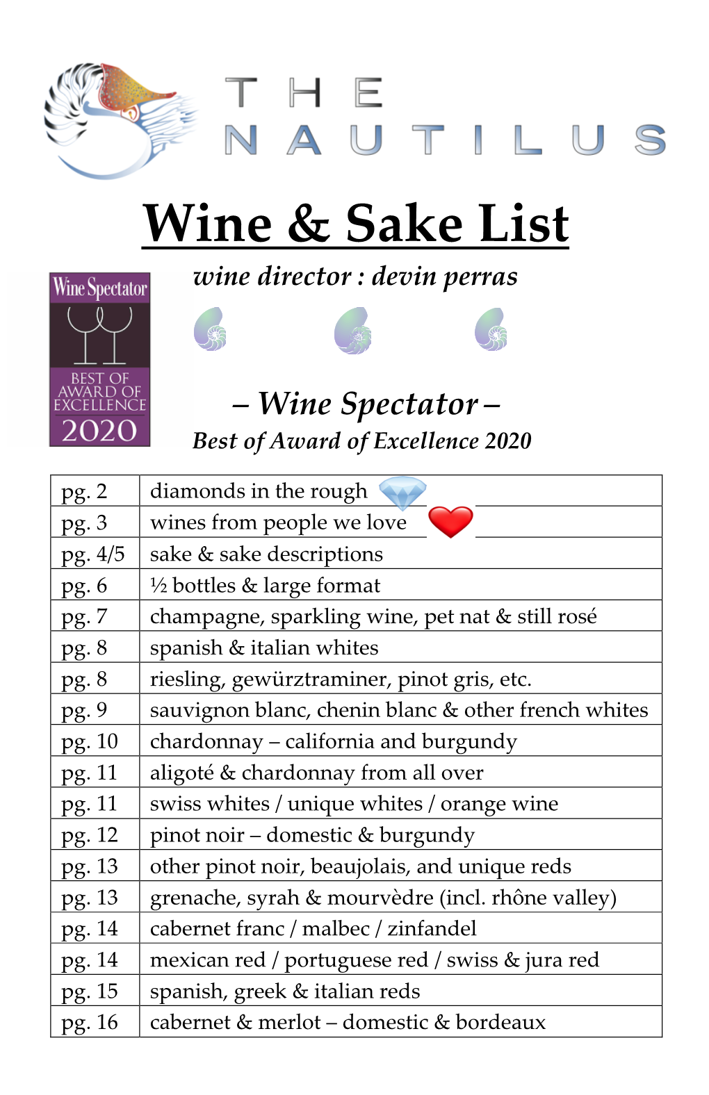 Wine List 5.20.21